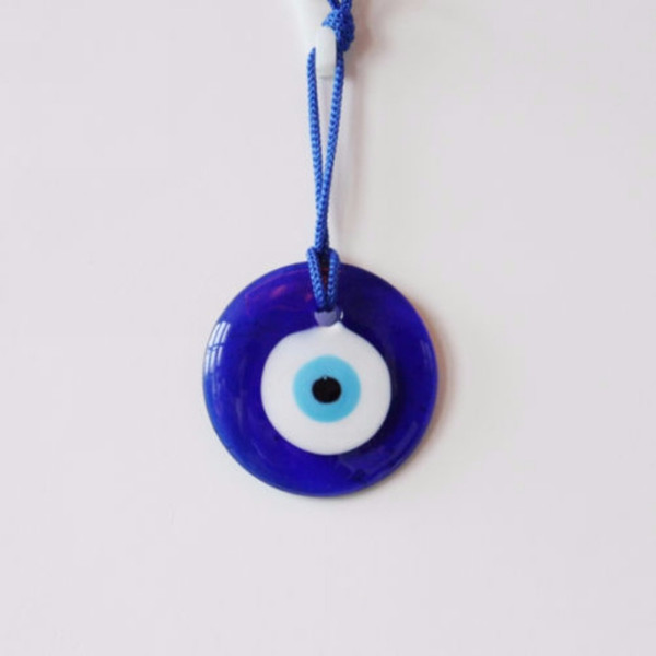 Shellhard Lucky Turkish Blue Glass Evil Eye Amulet Trendy Hanging Charms Car Office Wall Decoration Home Decor 7cm