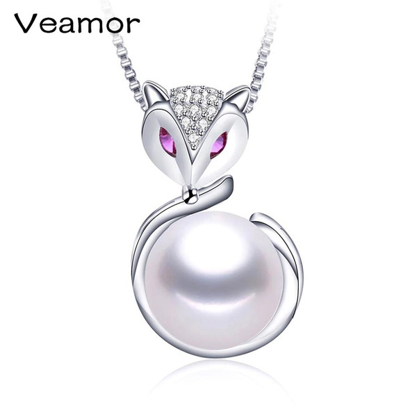 Fashion 925 Sterling Silver Pearl Pendant Necklaces for Women Genuine Silver Jewelry Gift 100% Natural Freshwater Pearls Jewelry