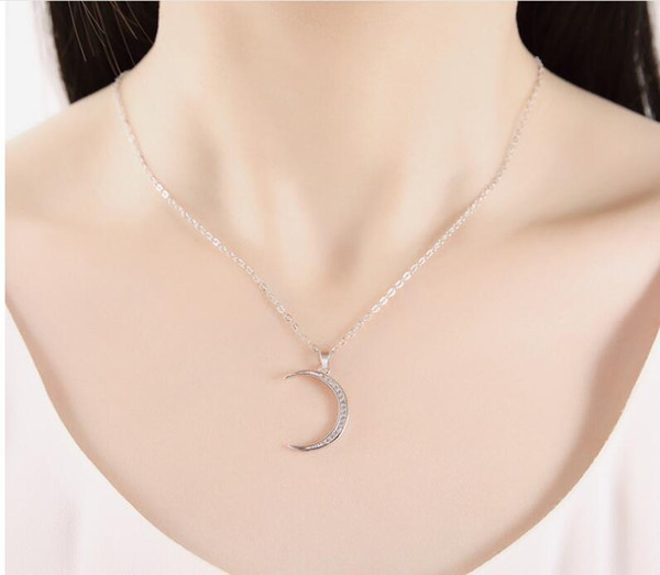 Moon Pendant Necklace For Women New Bijoux Maxi Statement Necklaces Collier Fashion Jewelry