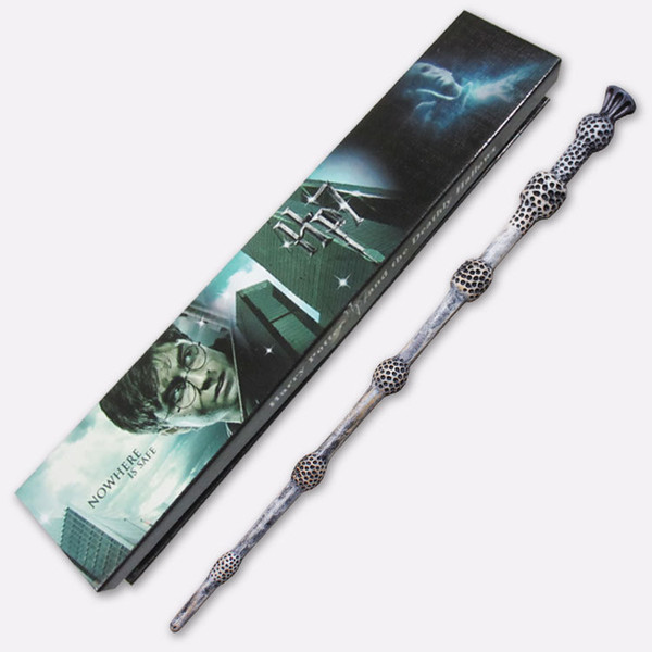 2017 harry potter Magical Wand dumbledore Hogwarts wand cosplay wands Hermione Voldemort Magic Wand In Gift Box 36cm 19 design