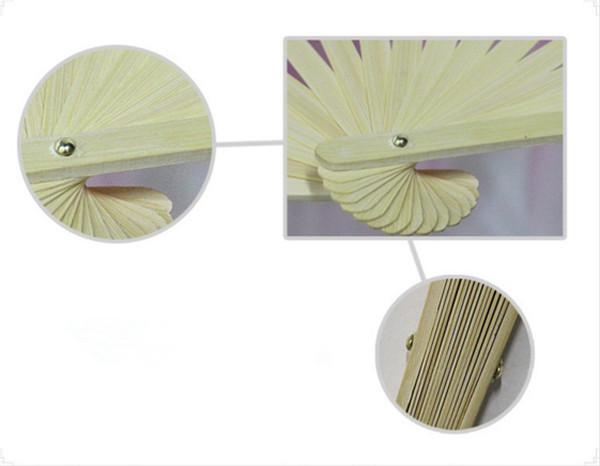 New Belly Dance Bamboo Fan Long Silk Fabric Chinese Fan Dance Fans