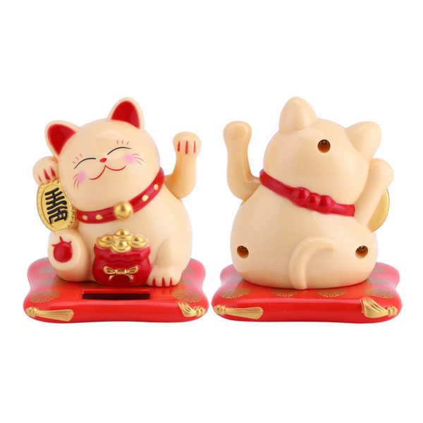 Shaking Hands Lucky Cat Checkout Counter Decoration Waving Cat Oranment For Home Office Shop Decor Wealth Fortune Crafts