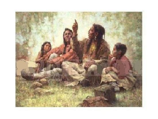 Howard Terpning Storyteller Hand-painted /HD Print Portrait Wall Art Oil painting On Canvas Home Decor Multi sizes /Frame Options WC22