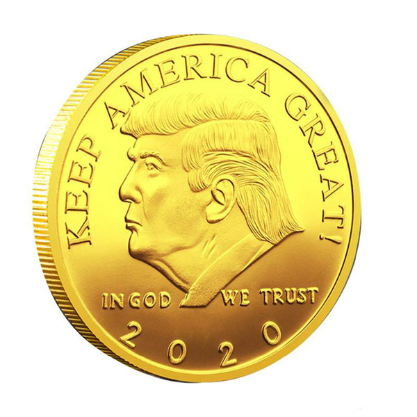 New 2020 Trump Coins Commemorative Coin American 45th President Donald Craft Souvenir Gold Silver Metal Badge Collection Non-currency