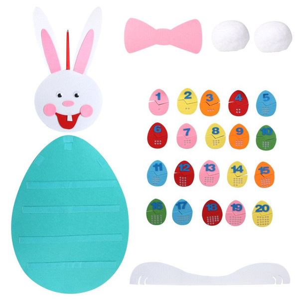 Match Easter Numbers Toddler Toys, Wall Hanging Number Recognition Game Learning Toy for Easter Decorations