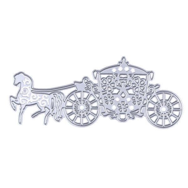 HOT Luxury Carriage Cutting Dies Stencils Art Embossing for DIY Scrapbooking Paper Card Album Photo Painting Metal Crafts