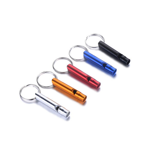 200Pcs Multifunctional Aluminum Emergency Survival Whistle Keychain For Camping Hiking Outdoor Sport Tools Training whistle Drop