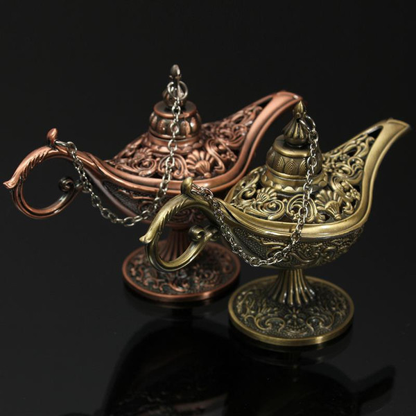 Novelty Antique Style Fairy Tale Aladdin Magic Lamps Tea Pot Genie Lamp Vintage Retro Toys For Children Home Decoration Gifts