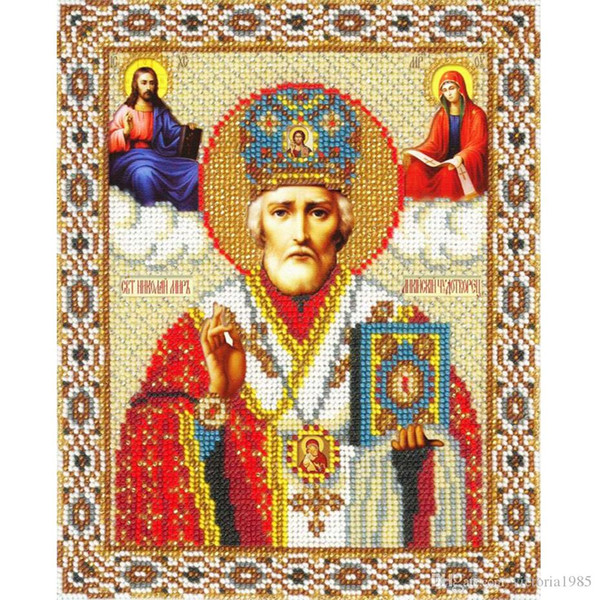 25*20cm 5d Diy Diamond Painting Cross Stitch Religion Icon of Leader Diamond Mosaic true religious men diamond embroidery rhinestones