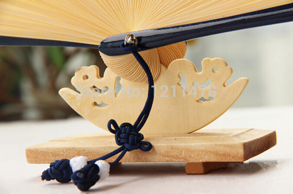 4.5*9.5*4cm wooden hand fan stand cradle for 21-23cm gift hand fan display