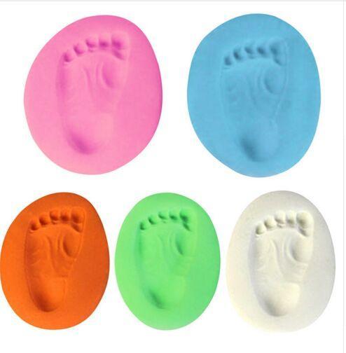 100g/bag Baby Care Air Drying Clay Baby Handprint Footprint Imprint Kit Casting Parent-child Hand Inkpad Surper Clay Toys