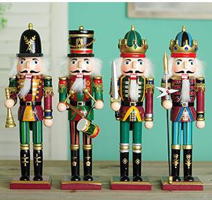 Hot 30cm Nutcracker Puppet Soldiers Home Decorations for Christmas Creative Ornaments and Feative and Parrty Christmas gift