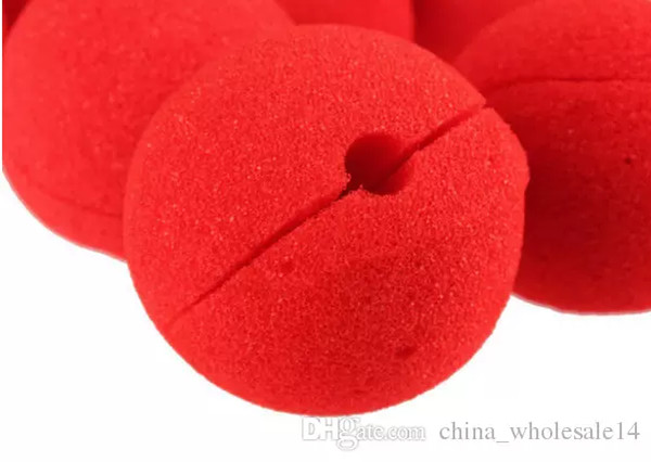 new 10Pcs/lot Adorable Red Ball Sponge Clown Nose for Wedding Party Decoration Christmas Halloween Costume Magic Dress Accessories ARI-354