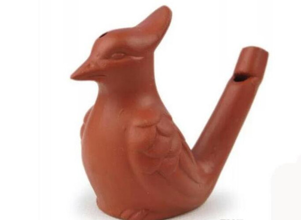 300pcs Vintage Style Bird Water Whistles Clay Ocarina Warbler Song Ceramic Chirps Children Bathtime Toys