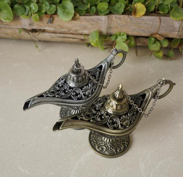 Classic Fairy Tale Aladdins Magic Lamp Tea Pot Genie Lamps European Style For Photography Prop Home Decoration SN1027