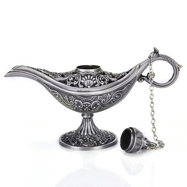 Incense Burners Antique Style Fairy Tale Magic Lamps Tea Pot Genie Lamp Vintage Retro Toys For Children Gifts Home Decor 1Pc