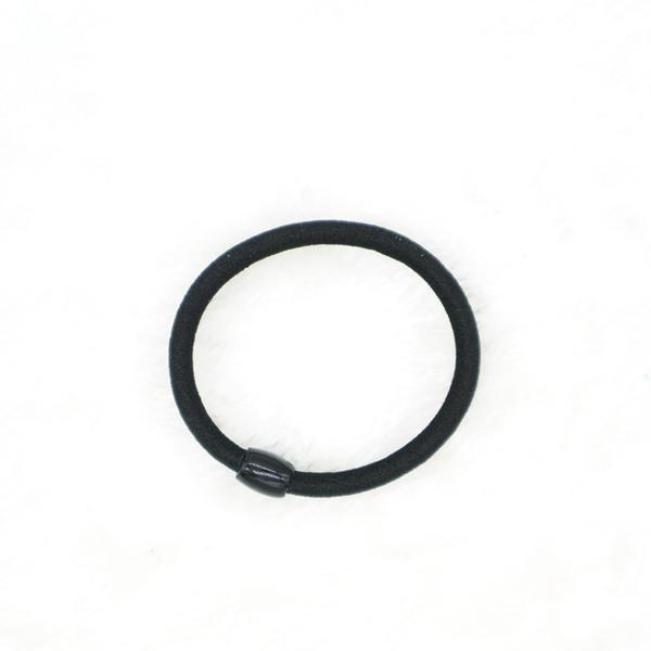 High stretch black 4mm thick bead buckle hair ring Black bead without seam rubber band Small gift giveaway wholesale