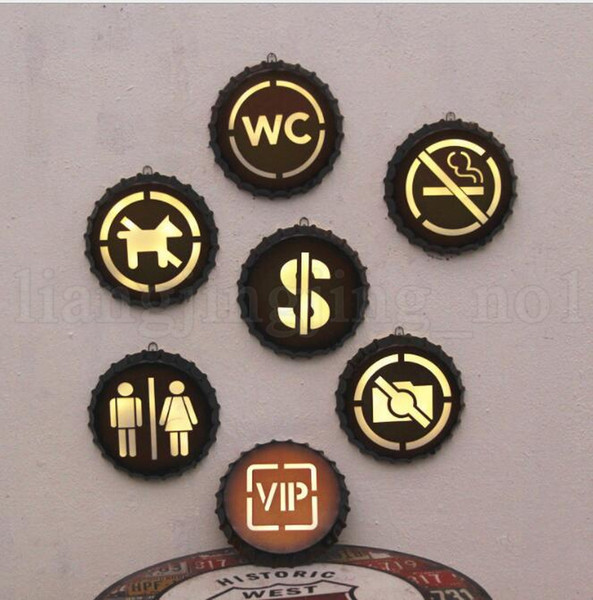 Beer Bottle Cap Design Wall Decor Billboard Guiding Tin Sign Pub Home Wall Decor Metal Art Poster Pub Home Wall Decor KKA5511