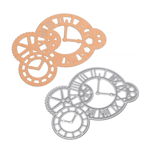 Clock Pattern Metal Cutting Dies Stencils DIY Scrapbooking Paper Card Handmade Decorative Craft Card Supplies