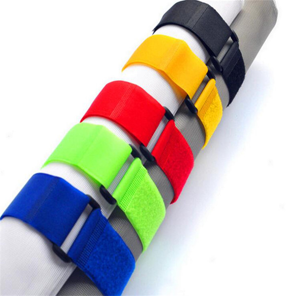 IY Apparel Sewing Fabric Adhesive Fastener Tape 25pcs Reusable 2*20CM Buckle strap Cable Ties wiring harness nylon cord self adhesive fas...