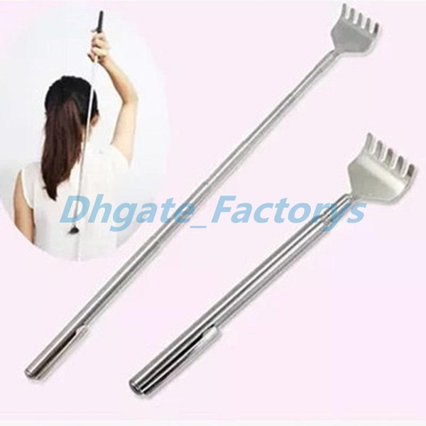 Extendable Extending Telescoping Back Scratcher With Pen Pocket Clip Handy Pocket Portable Stainless Steel Body Scratch