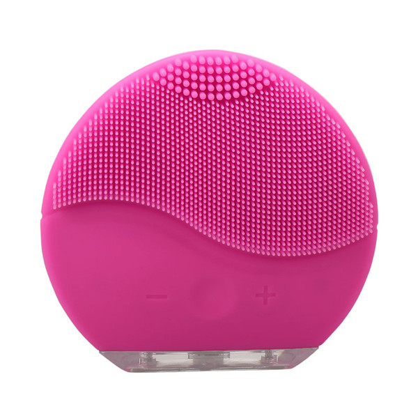 Skin care!Mini electric facial cleaning massage brush sonic face washing machine waterproof silicone face cleanser dirt remove