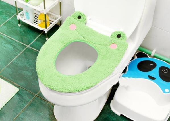 Bathroom Accessories Toilet Seat Cover Mat Warm Cartoon Animal Shape Washable Bathroom Soft WC toilet seat mat cushion J47