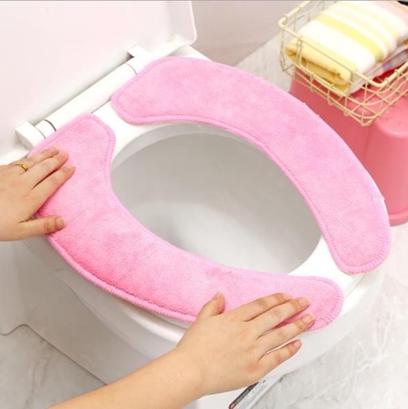 top sale soild flower Home Bathroom Accessories pad Toilet Seat Covers repeatedly washed the toilet seat cushion Single-piece Set J45