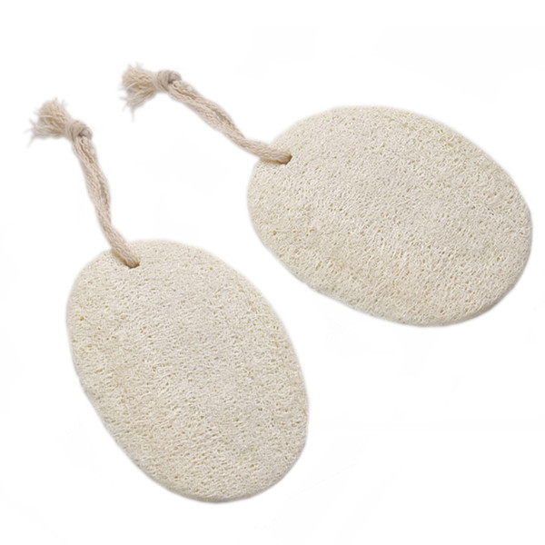 8x12cm Natural Loofah Dish Brush with Ropes Pot Loofah Cleaning Cloth Rags Loofah Pad for Kitchen