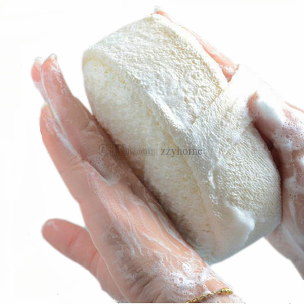 100% Natural Loofah Sponge Scrubber Bath Brush Exfoliating Shower Body Scrubber Spa Massager for Men and Women