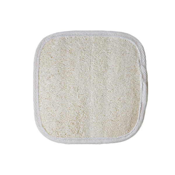 12x12cm Square Shaped Natural Loofah Pads Exfoliating Luffa Remove the Dead Skin Spa Massage Powerful Cleansing Loofah Pad Bath Sponge