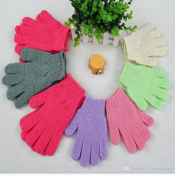 Wholesale Feel good New Arrival Scrubber Skid resistance Body Massage Sponge Gloves Shower Exfoliating Bath Gloves Exfoliating Fiber massage