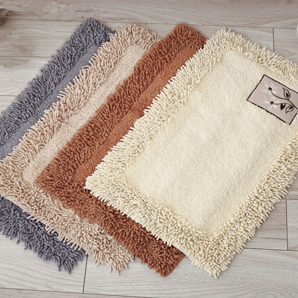 Soft Chenille Fluffy Living Room Carpet Rug For Bathroom Kitchen Non-Slip Bath Mat Floor Carpets Door Mat Tapete Alfombra Rugs For Bedroom