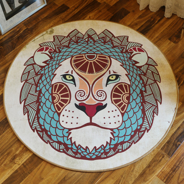 Living Room Round Anti-slip Mat Kid Room Carpet Microfiber Bathroom Mat Computer Table Chair Carpet Bedside Super Soft Rugs Home Decoration