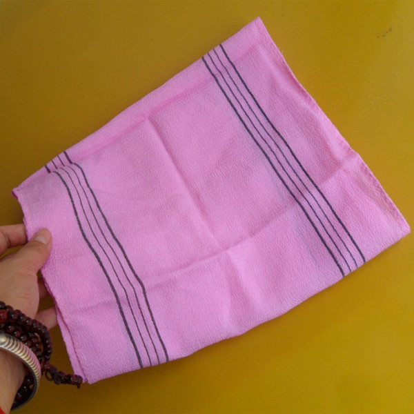2018 year pink Korean Exfoliating Scrub Bath Mitten Italy Color pink Towel (Made in china)
