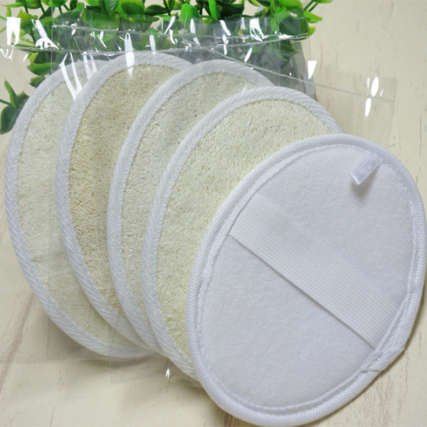 Natural Loofah Bathroom supplies Body Luffa Loofah Pad Spa Bath Facial Soap Holder 11x15cm Perfect for Bath Shower and Spa Wholesale