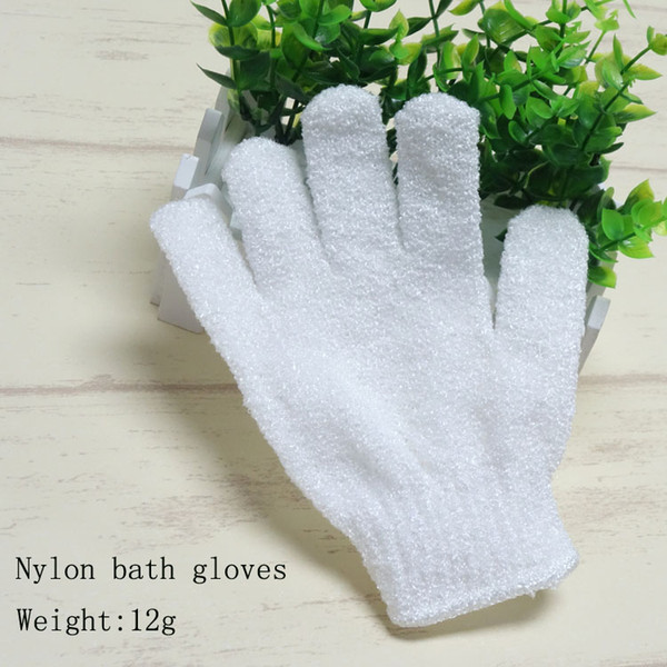 free shipping Exfoliating Bath Glove Five fingers Bath bathroom accessories nylon bath gloves Bathing supplies products