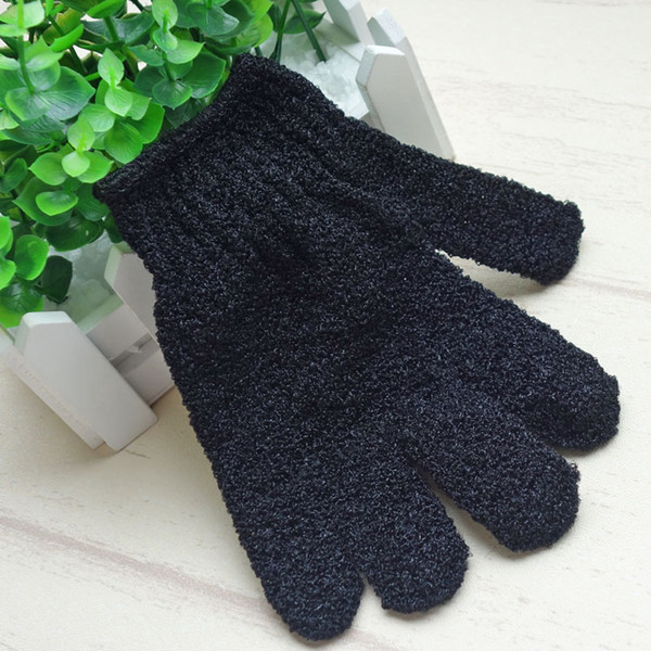 Manufacturers directly sell 2018 Black five-finger shape Exfoliation bathing gloves exfoliating household daily necessities