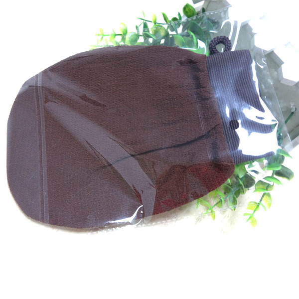 20pcs/lot Color brown hammam scrub mitt magic peeling glove exfoliating bath glove brown color morocco