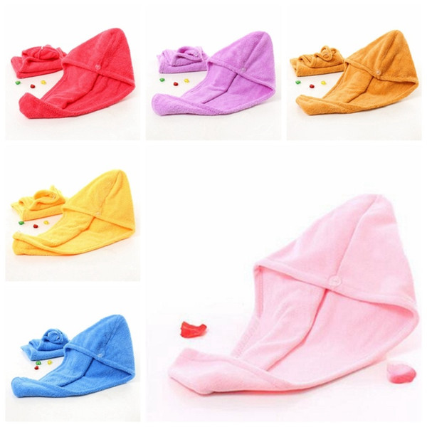 Quickly Dry Hair hat turban wrapped towel bathing dry hair cap twist hair towel for Kids and Women