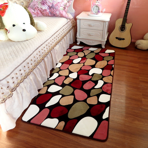 Home Bedroom Bed Side Anti-slip Mat/Carpet Living Room Super Soft Mat Tea table Carpet Non Slip Bath Mat 12 Colors Hallway Carpe