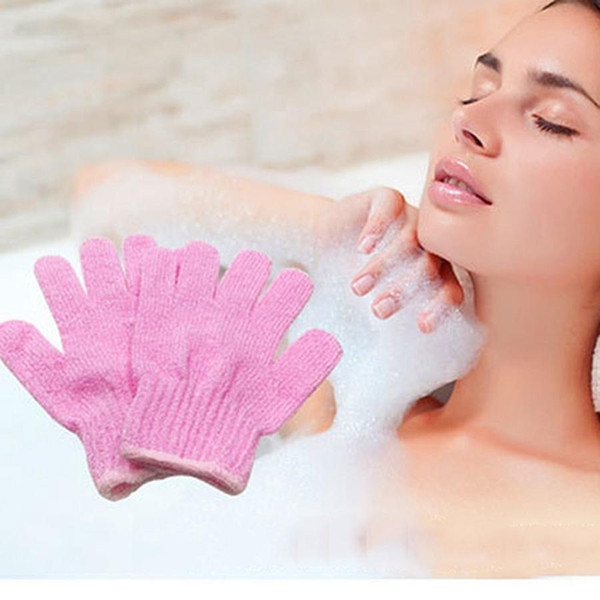 Foam Bath Body Cleaning Glove Bathroom Tool Multi Colors Bath Gloves Exfoliating Wash Skin Spa Massage Body Cleaner Shower Gloves DH0702