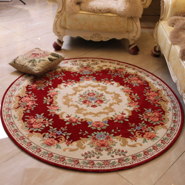 Circular Floor Mat Flower Pattern Study Computer Chair Blanket Hanging Basket Cushion Cradle Chair Cushion Leisure Carpet Bedroom Bed Mats