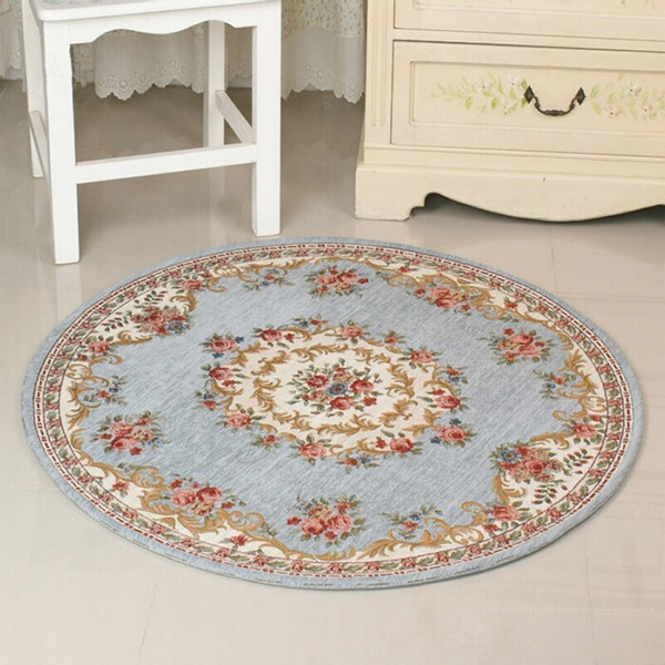 120x120cm Bath Mat large Bathroom Rugs,Retro Flower Garden Anti Slip Mat Bathroom Rug Set,Rug Mat Carpet The Bathroom Alfombra Floor Carpet