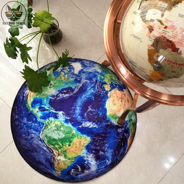 Creative Moon Study Room Circular Carpet Living Room Tea Table Cushion Bedroom Basket Computer Chair Room Bedside Mat Aisle Floor Mat Carpet