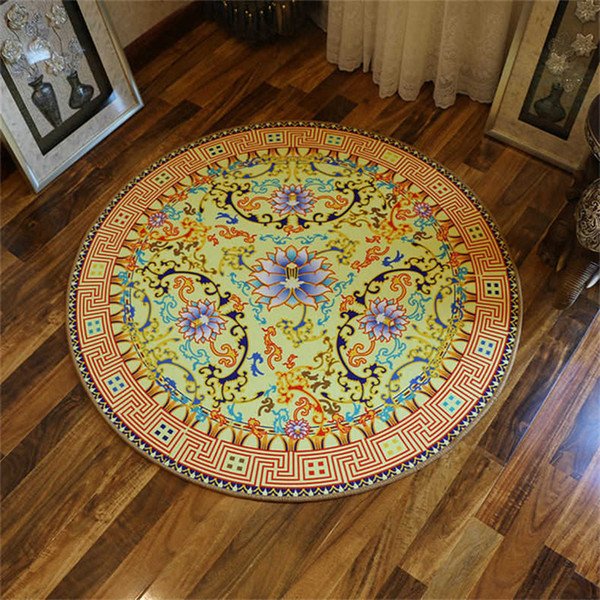 Carpet Living Room Bedroom Bedside Window Mat Circular Mat Children's Room Cartoon Computer Chair Basket Cushion Rugs For Kitchen Carpets