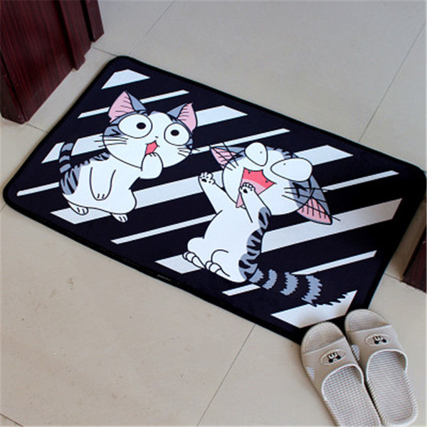 Kitchen Floor Cartoon Mat Long Strip Skid Proof Oil Proof Absorbent Foot Mat Bathroom Doormat Bedroom Bedside Carpet Living Room Rugs Carpet