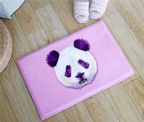 Cartoon Doormat Colorful Floor Mat Entrance Hall Bathroom Mat Long Bath Anti-slip Carpet Kitchen Living Room Foot Pad Lovely Home Decoration