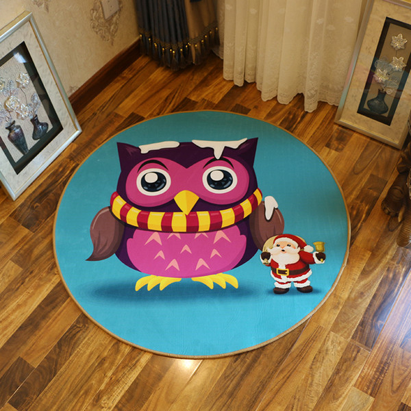 Kawaii Big Eye Animals Bathroom Mat Round Anti-Slip Floor Rug Doorway Mat Event Decor Cute Mat Soft Sofa Carpet Rugs tapetes Bedroom Carpet