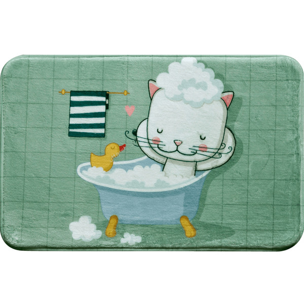 Home Kitchen Bathroom Anti-skid Rug Absorbent Pad Cartoon Cute Bathing Animal Floor Mat Door Entry Doormat Foot Mat tapetes para casa sala